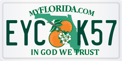 FL license plate EYCK57