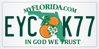 FL license plate EYCK77