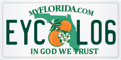 FL license plate EYCL06