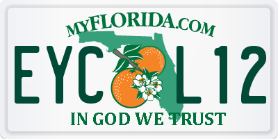 FL license plate EYCL12