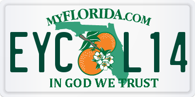 FL license plate EYCL14