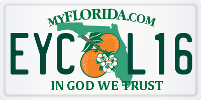 FL license plate EYCL16