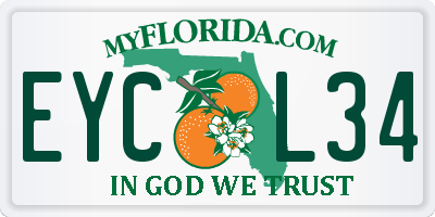 FL license plate EYCL34
