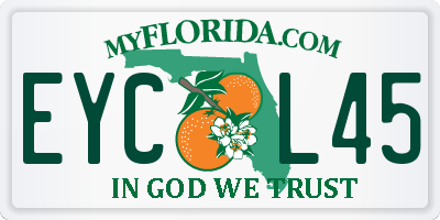 FL license plate EYCL45
