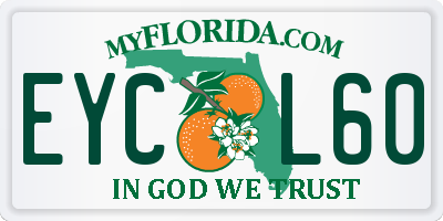 FL license plate EYCL60