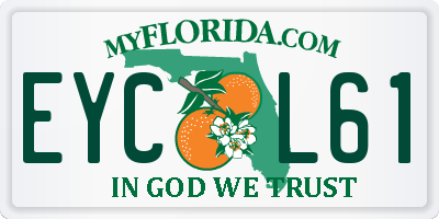FL license plate EYCL61