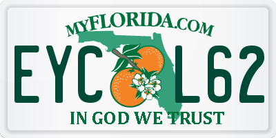 FL license plate EYCL62