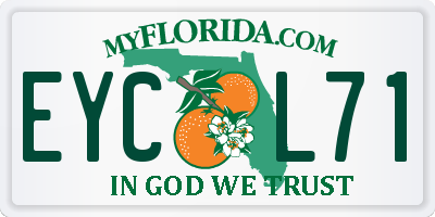FL license plate EYCL71