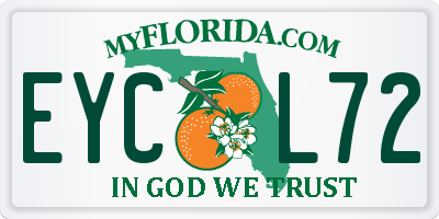 FL license plate EYCL72