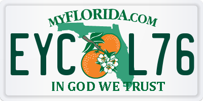 FL license plate EYCL76