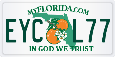 FL license plate EYCL77