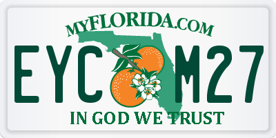 FL license plate EYCM27