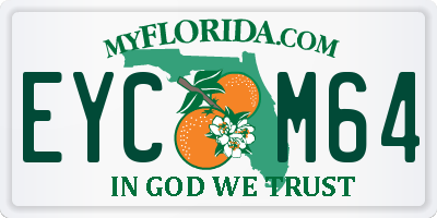 FL license plate EYCM64