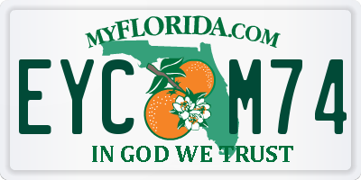 FL license plate EYCM74