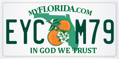 FL license plate EYCM79