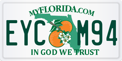 FL license plate EYCM94