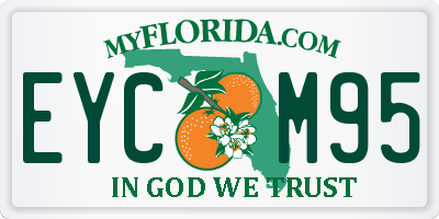 FL license plate EYCM95