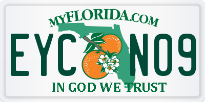FL license plate EYCN09