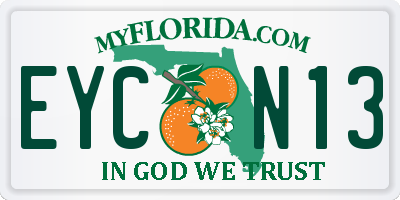 FL license plate EYCN13