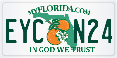 FL license plate EYCN24