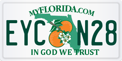 FL license plate EYCN28