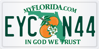 FL license plate EYCN44