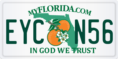 FL license plate EYCN56