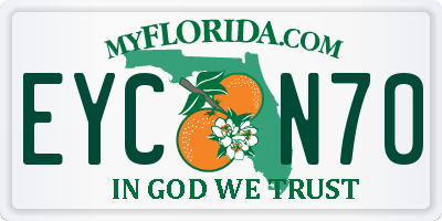 FL license plate EYCN70