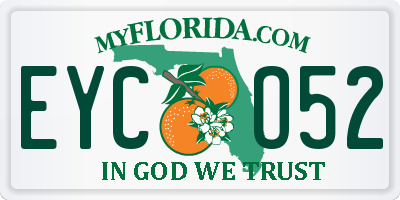 FL license plate EYCO52