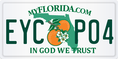 FL license plate EYCP04