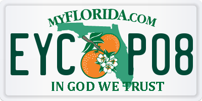 FL license plate EYCP08