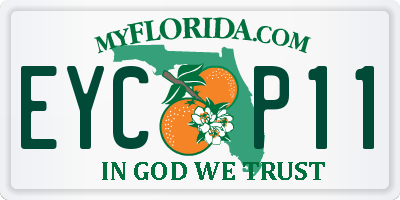 FL license plate EYCP11