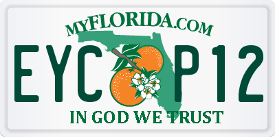 FL license plate EYCP12