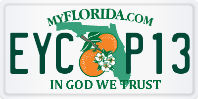 FL license plate EYCP13