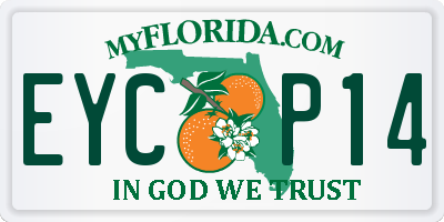 FL license plate EYCP14
