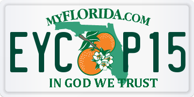 FL license plate EYCP15