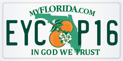 FL license plate EYCP16