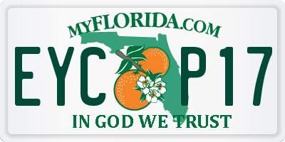 FL license plate EYCP17