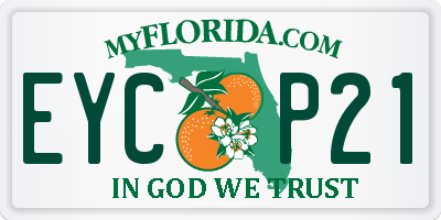 FL license plate EYCP21