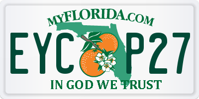 FL license plate EYCP27