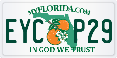 FL license plate EYCP29