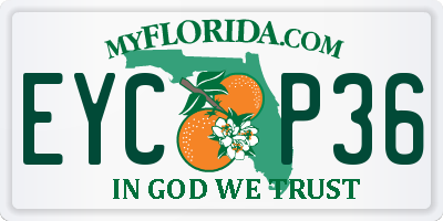 FL license plate EYCP36