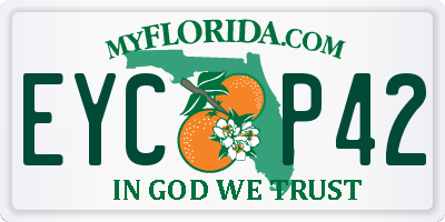 FL license plate EYCP42