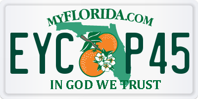FL license plate EYCP45