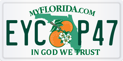 FL license plate EYCP47