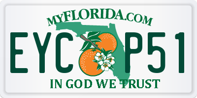 FL license plate EYCP51