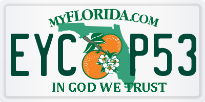FL license plate EYCP53