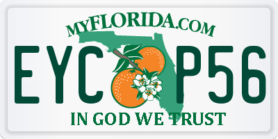 FL license plate EYCP56