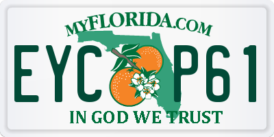 FL license plate EYCP61
