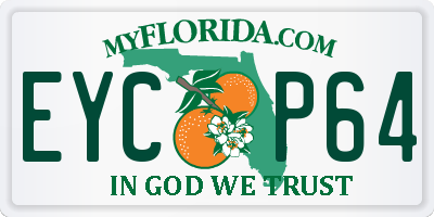 FL license plate EYCP64